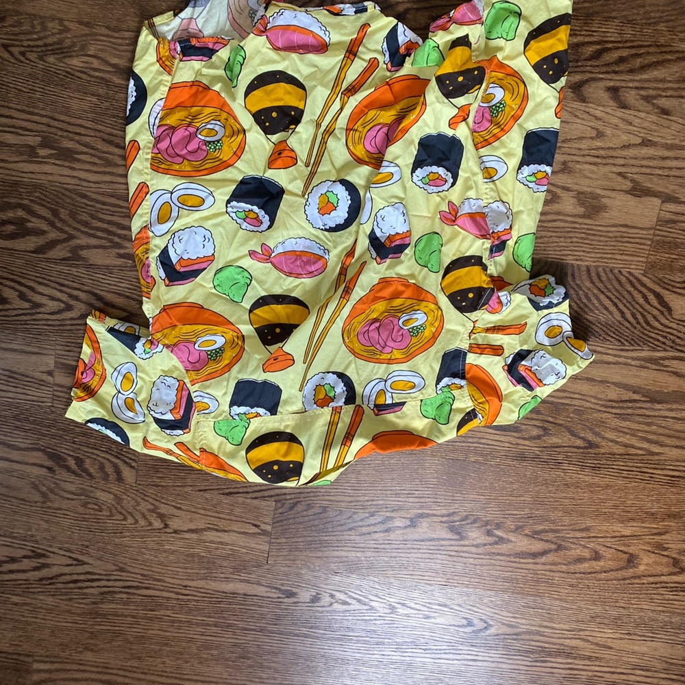 Sushi Print Yellow Shirt